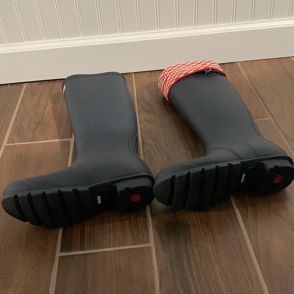 Hunter Boots and Fleece Boot Socks - Navy Matte - Picture 3 of 4